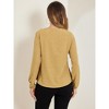 Allegra K Women's 1950s Vintage Ruffle Neck Long Sleeve Dots Chiffon Blouse - 4 of 4