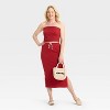 Women's Leisure Studio French Terry Tube Top - Universal Thread™ - 3 of 3