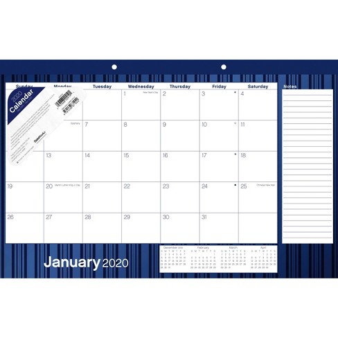 2020 Desk Pad Calendar Classic Navy Trends International Target