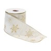 Melrose Wired Polyester Ribbon 4" x 5 yds. (Set of 2) - 2 of 3