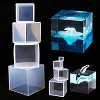 JDICTION Set of 6 Clear Silicone Cube Molds (4",3",2",1.5",1",0.5") - Large Deep Square Epoxy Resin Molds for Resin Casting - 3 of 4