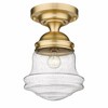 Z-Lite Vaughn 1 - Light Flush Mount in  Heritage Brass - 4 of 4