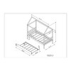 NicBex Twin House Bed Frame with Twin Size Trundle for Adults,Boys,Girls - 3 of 4