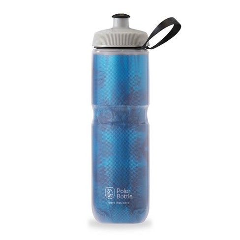 POLAR BOTTLE THERMAL INSULATED 24oz CHARCOAL WATER BOTTLE 