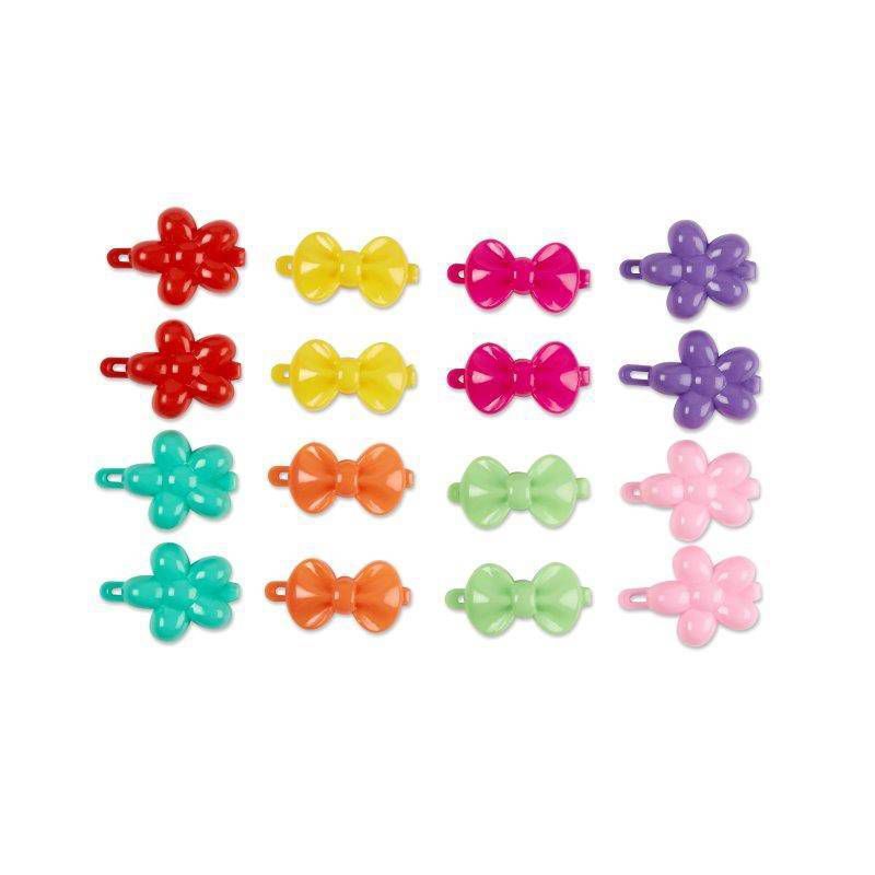 sc&#252;nci Kids Flowers and Bows Plastic Hair Clips - Brights - 16pcs, 3 of 7