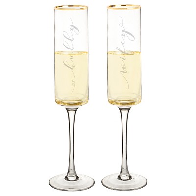 different champagne glasses