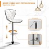 Dsvimoy Patio Counter and Bar Stool Set of 2 Swivel Adjustable Barstools with Back for Modern Spaces
, White, 22.44"*19.29"*17.71" - 4 of 4