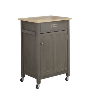 Jacksonville Kitchen Cart Gray - Buylateral - 1 of 4