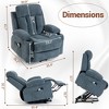 Bosmiller Power Lift Recliner Chair for Elderly, Electric Oversized Sofa, Vibration Massage & Heat, Cup Holder, USB Charge Port for Living Room - 2 of 4