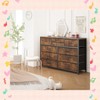 Garvee Wide 10 Drawer Dresser & TV Stand for 47 to 55 Inch TVs - Multi-Functional Storage Chest with Metal Frame and Waterproof Wood, White - 2 of 4