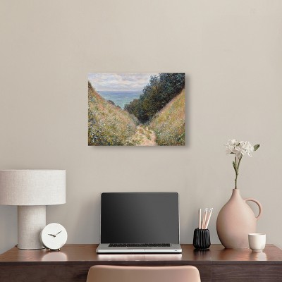 Monet Road at La Cavee Pourville Gallery Wrapped Canvas Art, 20" x 16"