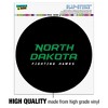 North Dakota Secondary Logo  Automotive Car Window Locker Circle Bumper Sticker - 3 of 4
