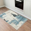 Modern Abstract Area Rugs with Non-Slip Backing | Machine Washable Low Pile Floor Carpets for Living Room, Bedroom, Dining Room, Kitchen & Office - 4 of 4