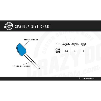 Funny Black Silicone Spatula with Wooden Handle