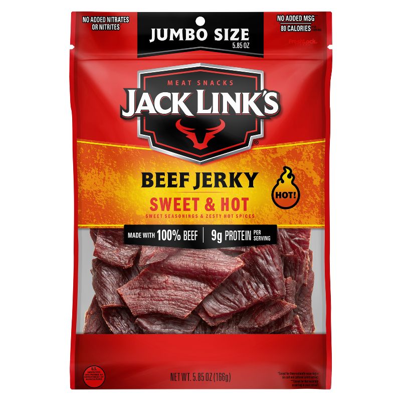 Jack Links Sweet & Hot Beef Jerky - 5.85oz, 1 of 5