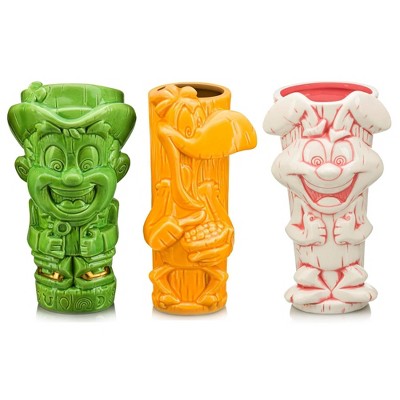Beeline Creative Geeki Tikis General Mills Ceramic Mug Set | Cocoa Puffs | Lucky Charms | Trix