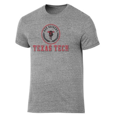 NCAA Texas Tech Red Raiders Men's Gray Tri-Blend T-Shirt