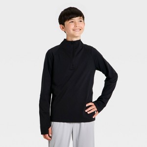 Boys' Long Sleeve Soft Stretch 1/4 Zip Pullover - All In Motion