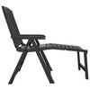 vidaXL Sun Lounger in Anthracite Plastic - Durable Outdoor Furniture with Adjustable Backrest and Foldable Design - Weather-Resistant & Easy to Store - 4 of 4