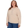 Alfred Dunner Women's Cable Chenille Pullover Sweater - 3 of 4
