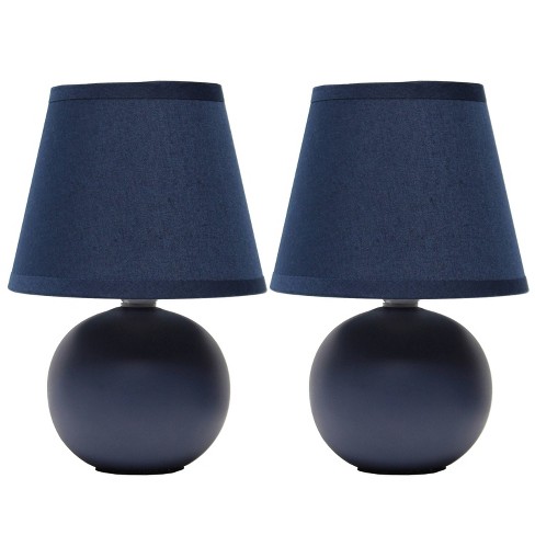 Target navy store lamp