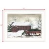 YOOCOZZ Christmas Trendy Decoration Wall Arts, "Christmas Wagon" by Billy Jacobs Ready to Hang Holiday Framed Print, White Frame - 4 of 4