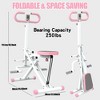 NAYSAYE Squat Machine Exercise Equipment 250 Lbs Squat Rowing Machine with Home Workout Machine Leg Glute Trainer for Full Body, Pink, 37"*11"*9" - 3 of 4