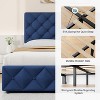 Queen Bed Frame with Storage Drawers, Adjustable Headboard, Faux Leather Upholstery, No Box Spring Needed - 4 of 4