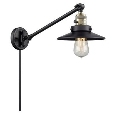 Railroad - 1 Light Swing Arm Wall Sconce In Traditional Style-25 Inches Tall and 8 Inches Wide