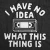 I Have No Idea What This Thing Is Baby Bodysuit Funny Sarcastic VHS Graphic Novelty Jumper for Infants - Crazy Dog Baby Bodysuit With Sarcastic - 2 of 4