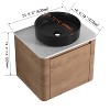 GDFStudio Ford Wall-Mounted Bathroom Vanity With Ceramic Round Sink - 3 of 4