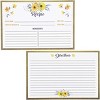 Juvale 60 Pack Floral 4x6 Blank Kitchen Recipe Index Cards for Wedding Bridal Showers, Double Sided - image 3 of 4