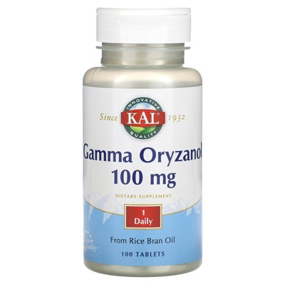KAL Gamma Oryzanol, 100 mg, 100 Tablets