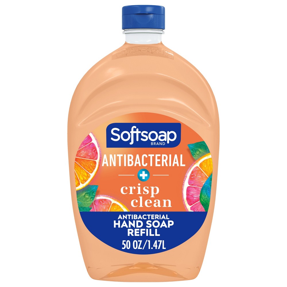 Photos - Shower Gel Softsoap Antibacterial Liquid Hand Soap Refill - Crisp Clean - 50 fl oz