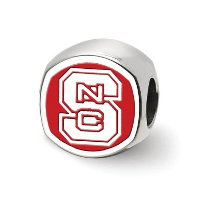 Black Bow Jewelry Sterling Silver North Carolina State Wolfpack NCAA Bead Charm