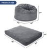 Convertible Bean Bag Chair Bed, Giant Corduroy Beanbag for Adults, Transforms from Chair to Mattress, Large Floor Sofa with Washable Cover - 3 of 4
