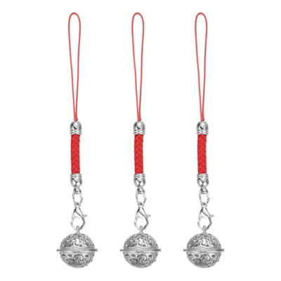 Unique Bargains Classic Bells DIY Craft Decoration Purse Strap Pendants 3 Pcs