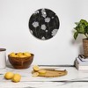 Iveta Abolina Queen Anne Lace Charcoal Cutting Board - Round - 3 of 3