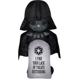 Star Wars Airblown Inflatable Stylized Darth Vader w/Tombstone Star Wars, 3.5 ft Tall, Multicolored - 1 of 4