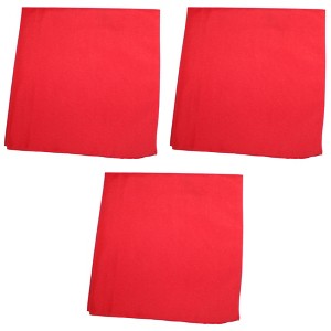 3 Pack Plain Cotton Bandanas Versatile Everyday Accessories - 1 of 4