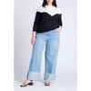 ELOQUII Women's Plus Size Sweetheart Colorblock Sweater - 4 of 4