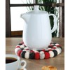 CILIO Virgin Wool Trivet "Rosso" - 2 of 2