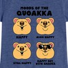 Girls' - Instant Message - Quokka Moods Fitted Short Sleeve Graphic T-Shirt - 2 of 4