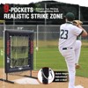 Zealfeel Baseball Pitching Net Pro, 9-Hole Adjustable Strike Zone Trainer with Ball & Home Plate - 2 of 4