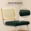Bencmate Dining Chairs, Counter Height Bar Stools Set of 2, Upholstered Velvet Barstools, 30 inch, Green, 17.7"*18.9"*42.5" - 3 of 4