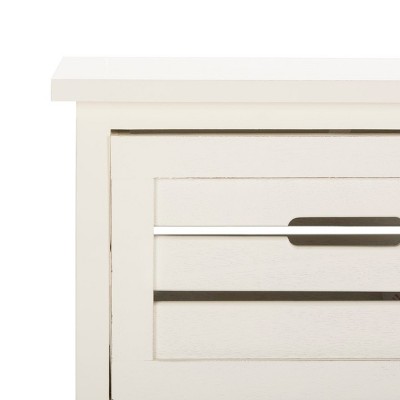 Coastal White Pine 5-Drawer Lingerie Chest with Slatted Crates