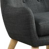 NicBex Linen Accent Chair,Upholstered Living Room Chairs with Button Tufted Back and Natural Finish Wooden Legs,Accent Chairs for Living Room - 4 of 4
