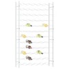 vidaXL 72-Bottle Wine Rack - White Versatile Metal Wine Organizer for Kitchen, Pantry, or Bar - 3 of 4