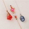 Anna-Kaci Classic Vintage 3Pcs Hat Pin Set with Rhinestone Teardrop and Pearl Accents for Scarves Lapels and Hat Accessories - 3pcs Cameo - 2 of 4