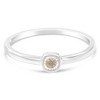 Silver 1/20 Cttw Diamond Square Cushion-Shaped Miracle Promise Ring - 8 - 4 of 4